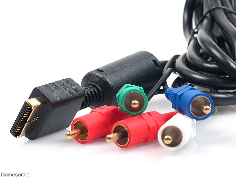Playstation Ps 2 / Ps 3 Komponenten Kabel YUV / Component Cable Gold eBay